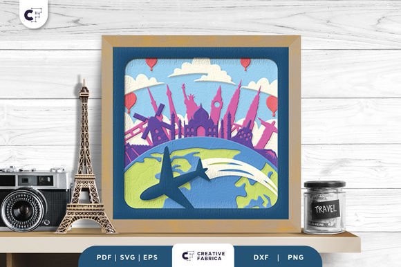 A 3D SVG Shadow Box for Travel & Small Business Branding