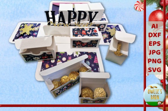 A Festive Explosion Box for Embroidered Holiday Magic
