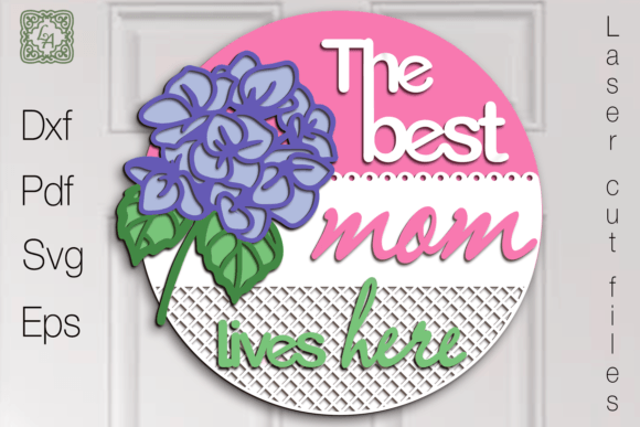 A Mom's Gift: Elegant 3D SVG Hydrangea Design