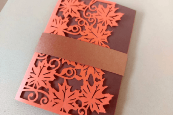 A Seasonal Branding Asset: The Autumn Wedding Tri Fold Card