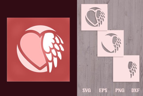 A Winged Heart Shadow Box for Small Business Elegance