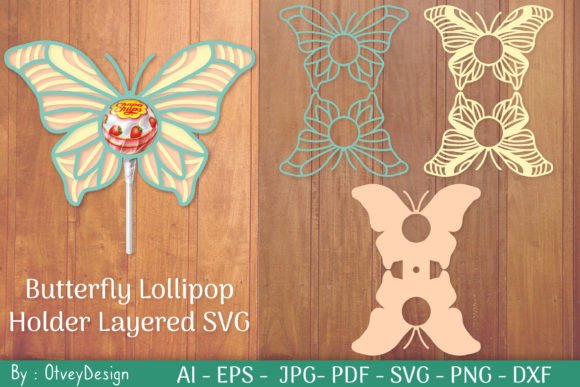 Layered Butterfly Lollipop Holders: A 3D SVG Shapes Review