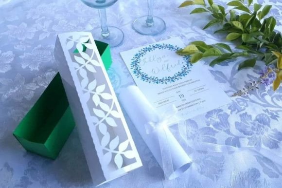 Leaves Invitation Box: A Designer’s Perspective for Your Embroidery