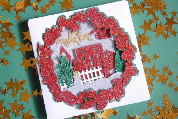 Santa Card Box: A 3D SVG Design for Authentic Christmas Branding