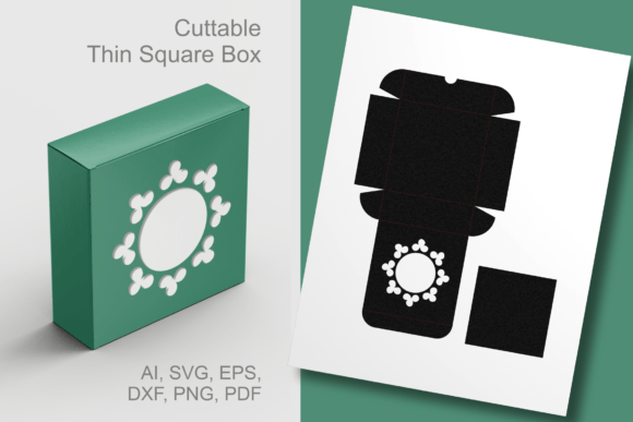 Trefoils Frame Square Box: A 3D SVG for Elegant Branding